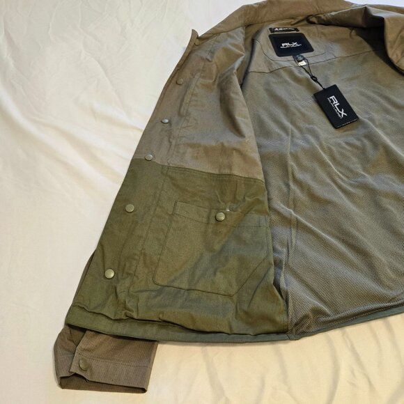 RLX Ralph Lauren Cotton Stretch Ripstop Color Blocked Paneled Jacket - Picture 15 of 16